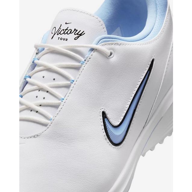 シューズ(男性用) Nike Air Zoom Victory Tour 4 Men's Victory Tour 4 Spiked Golf Shoe - White/Blue | NIKE