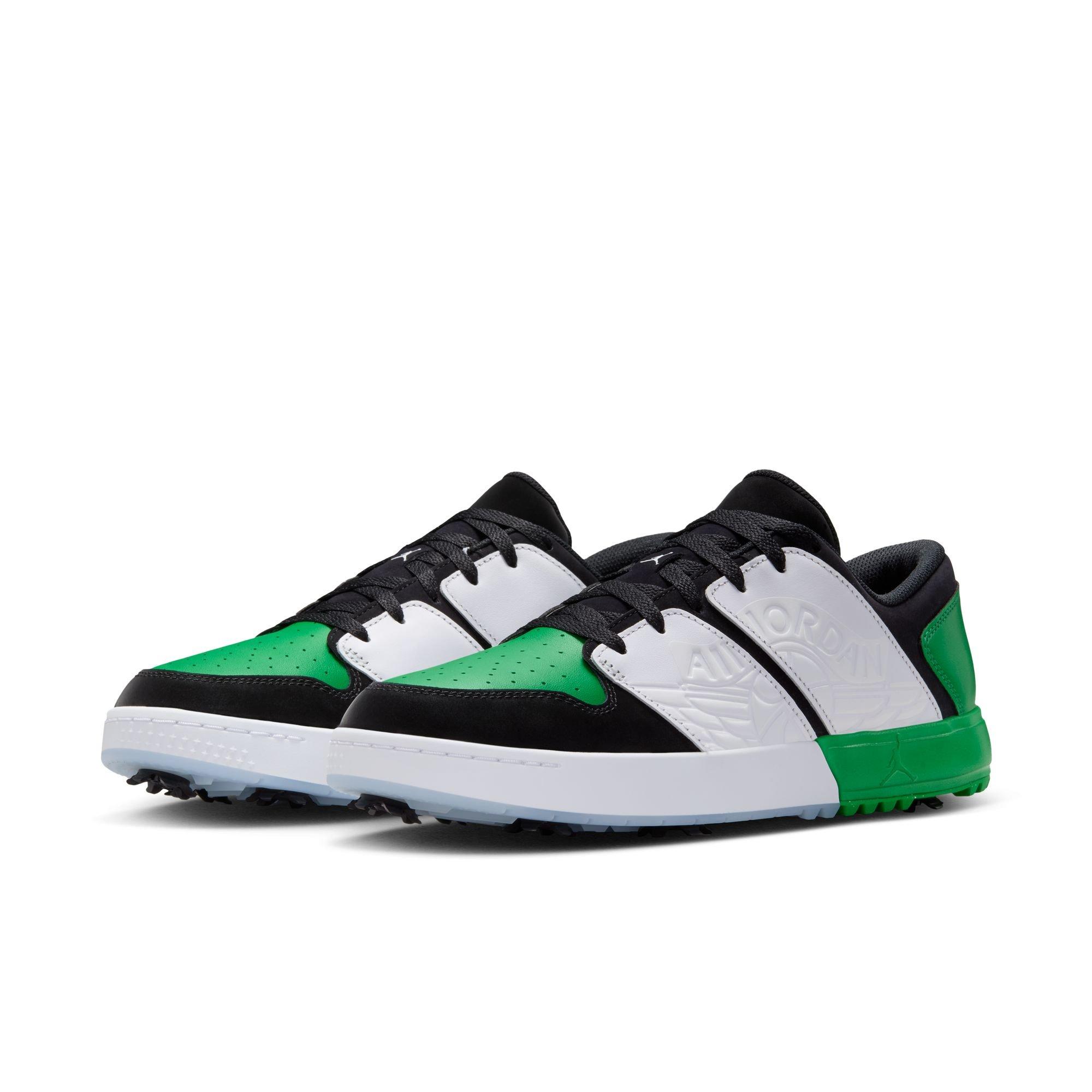 Jordan NU Retro Low G Spiked Golf Shoe - Black/Green