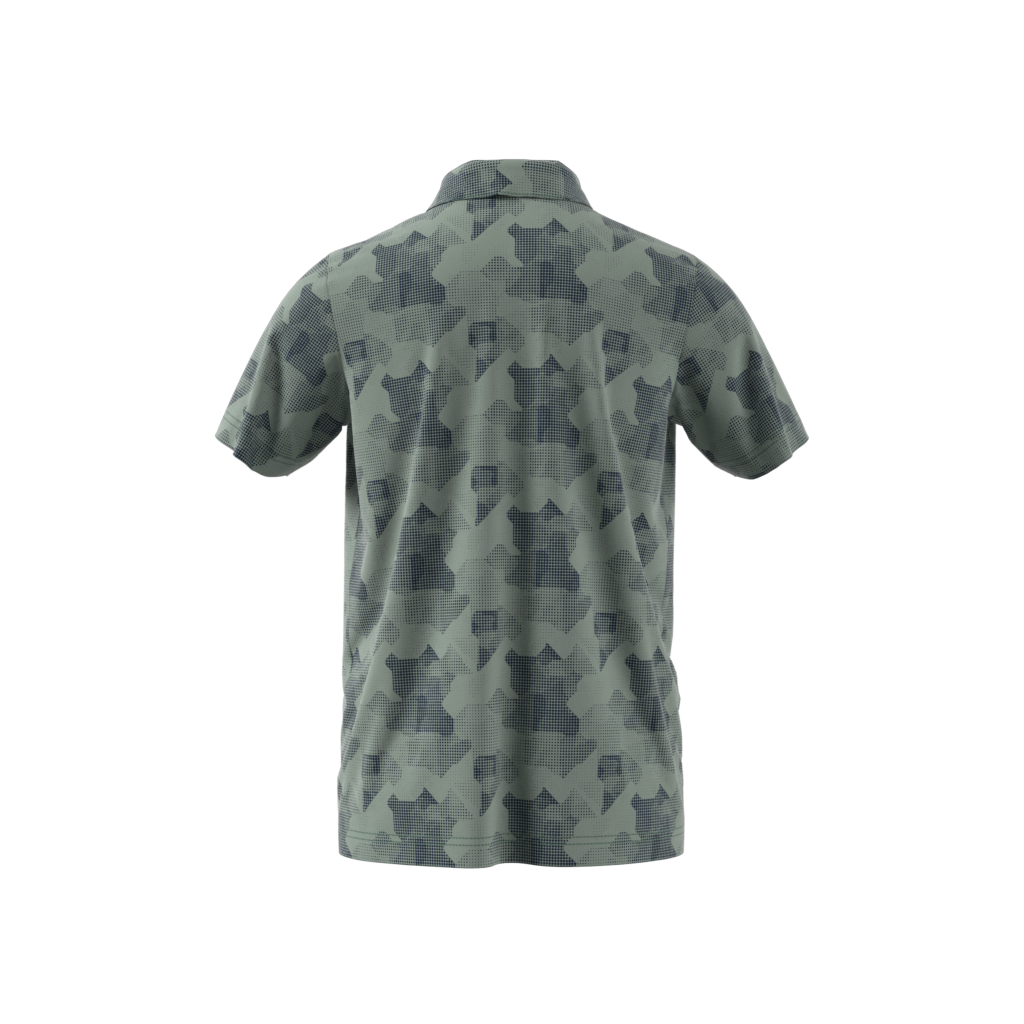 Boy's Printed Scripted Short Sleeve Polo