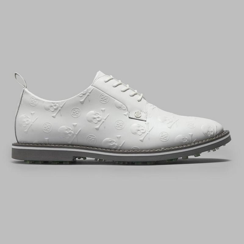 Men's Embossed Skull & Ts Gallivanter Spikeless Golf Shoe - White