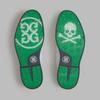Chaussures sans crampons avec motif têtes de mort et de tés en relief pour hommes – Blanc / gris foncé