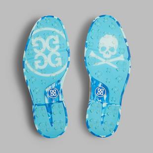 Men's Classic Camo Sole Pebble Leather Gallivanter Spikeless Golf Shoe - White/Blue G/FORE