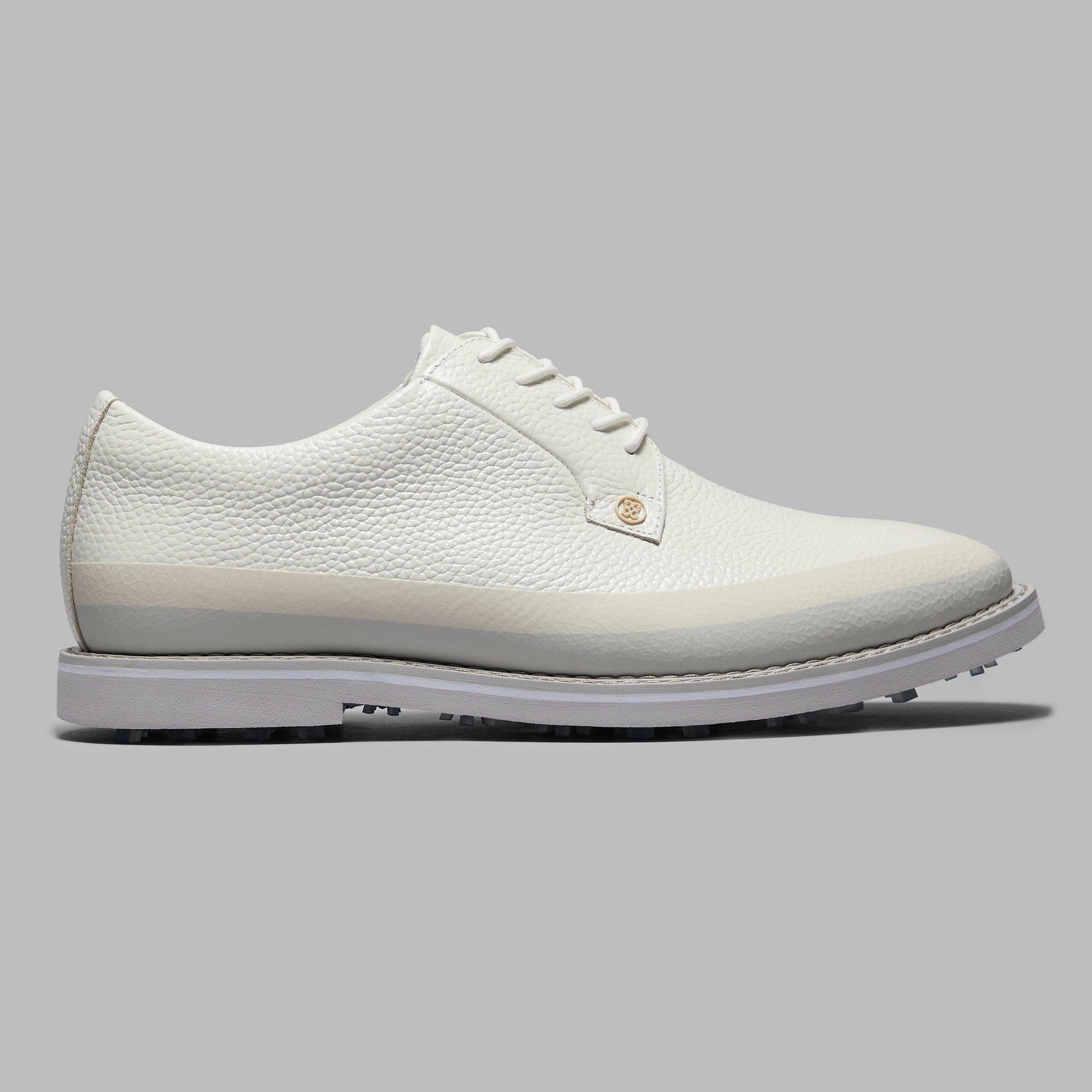 Men's Tuxedo Stripe Gallivanter Spikeless Golf Shoe - White/Grey