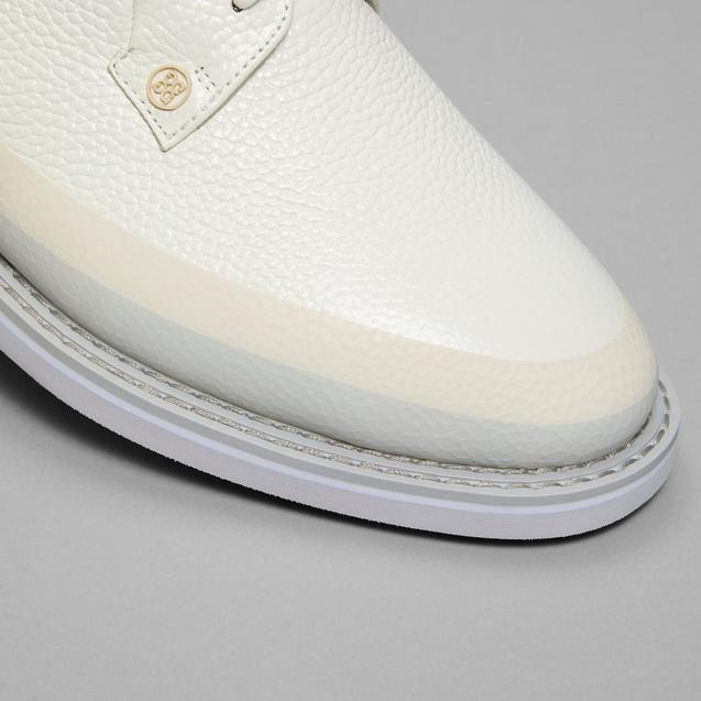Men's Tuxedo Stripe Gallivanter Spikeless Golf Shoe - White/Grey