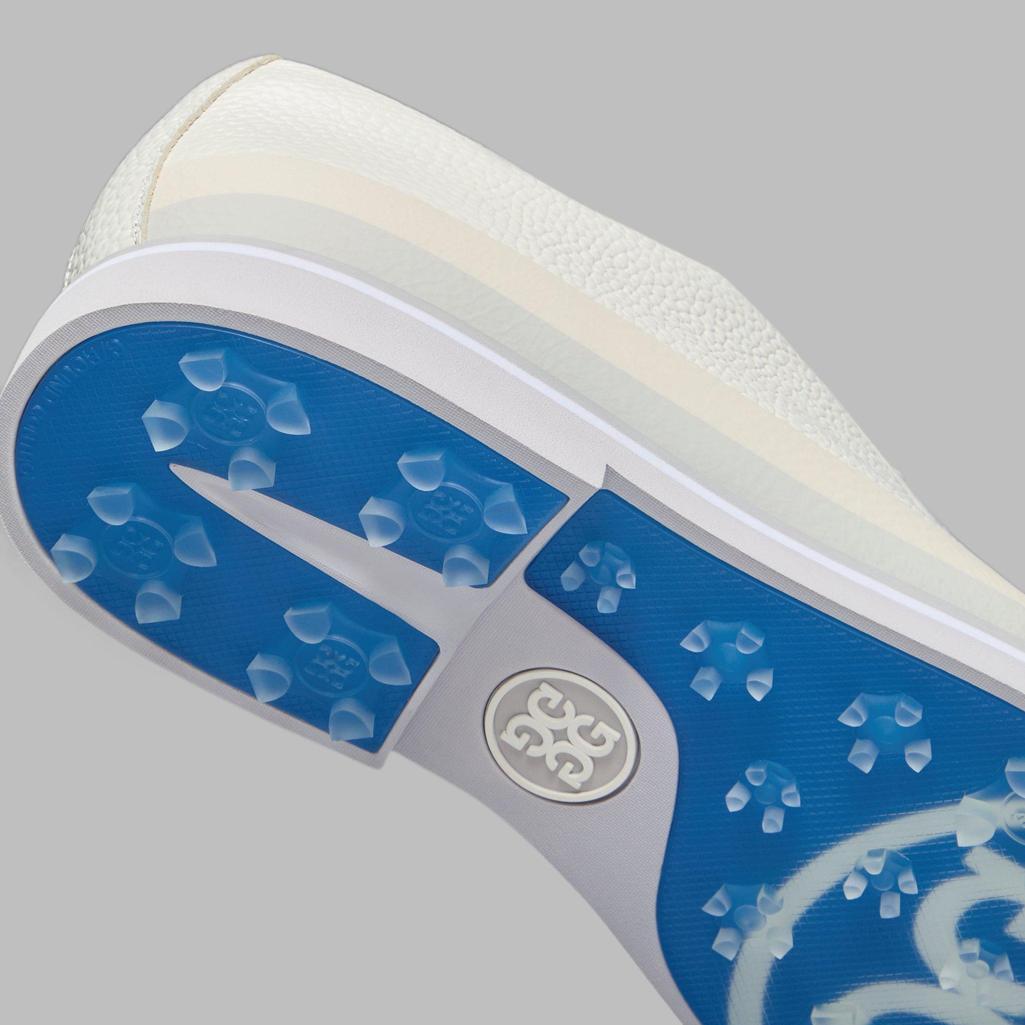 Men's Tuxedo Stripe Gallivanter Spikeless Golf Shoe - White/Grey