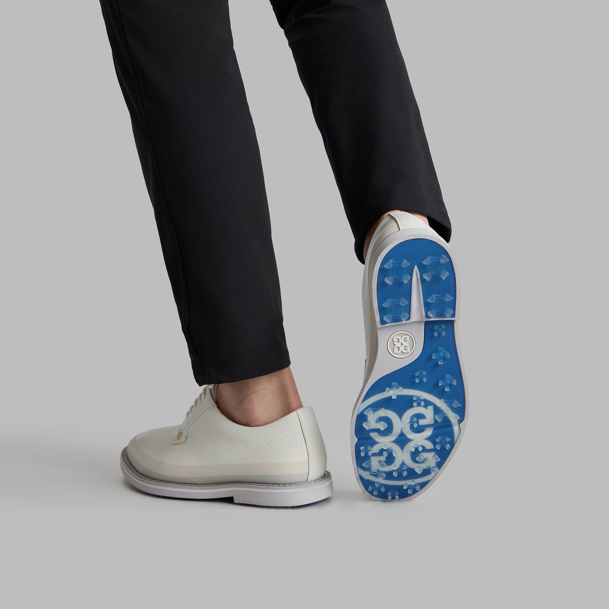 Men's Tuxedo Stripe Gallivanter Spikeless Golf Shoe - White/Grey