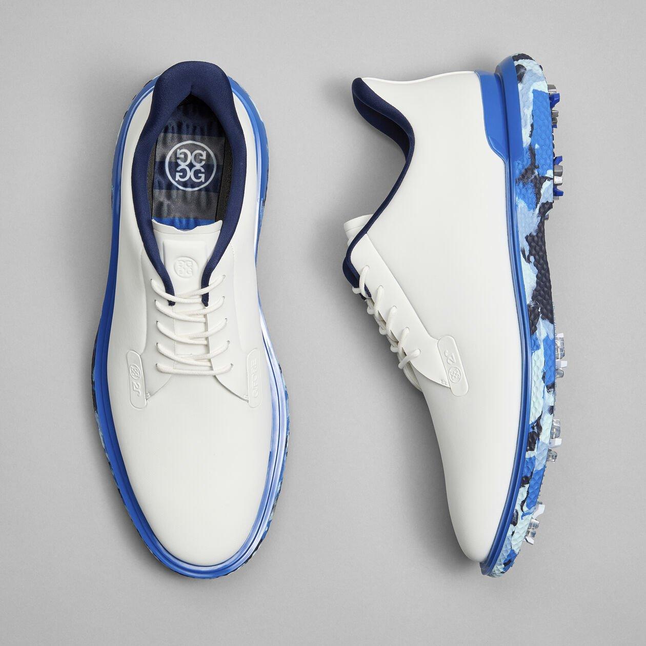 Men's Camo Sole G/Lock Gallivan2r Spiked Golf Shoe - White/Navy