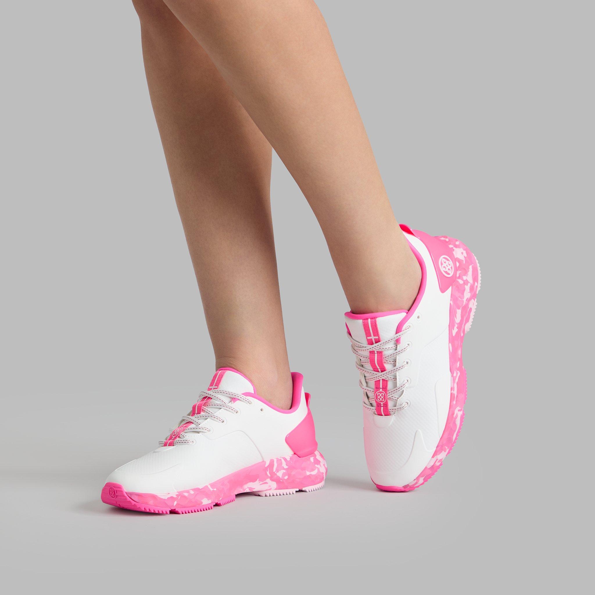 Women's MG4+ Spikeless Golf Shoe - White/Pink
