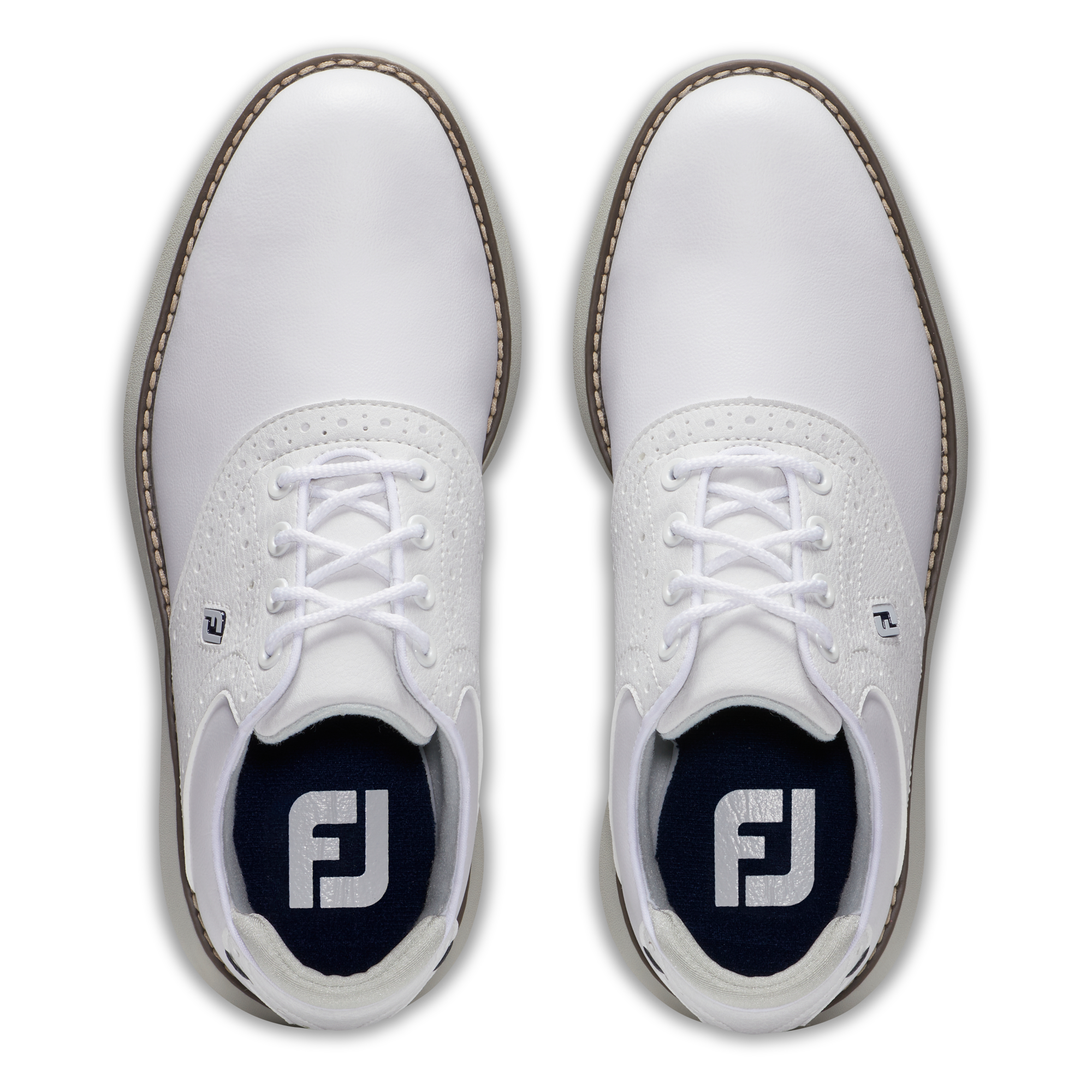 Junior Traditions Spiked Golf Shoe - White