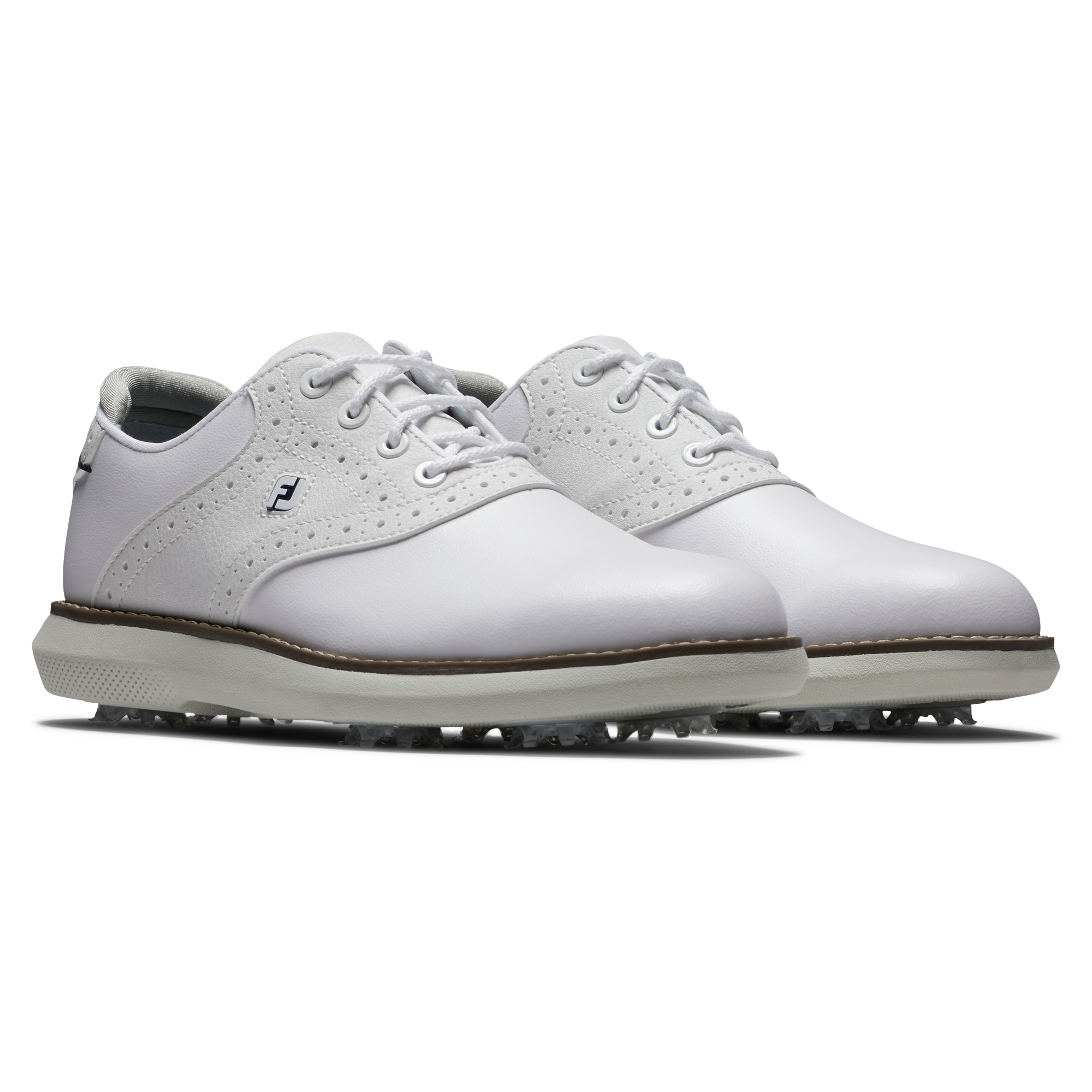 Junior Traditions Spiked Golf Shoe - White