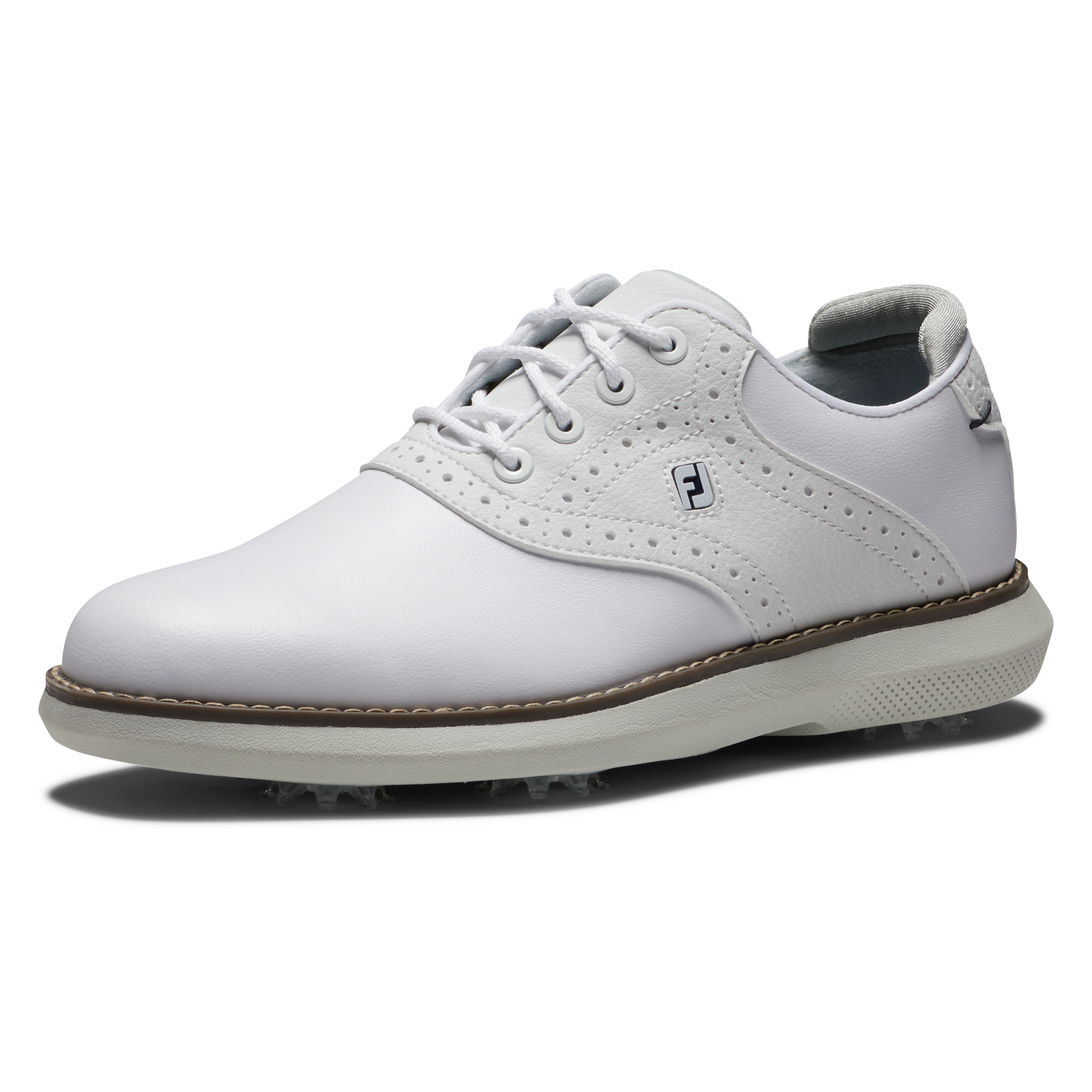 Junior Traditions Spiked Golf Shoe - White