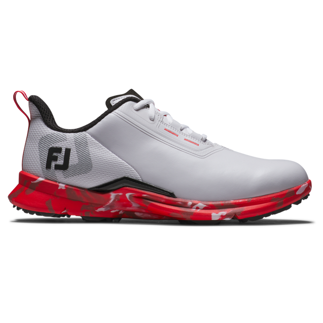 Men's Canada Fuel Spikeless Golf Shoe - White/Red FOOTJOY