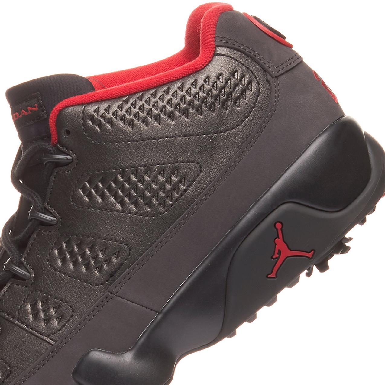 Air Jordan 9 G Spiked Golf Shoe - Black/Red | NIKE | Golf