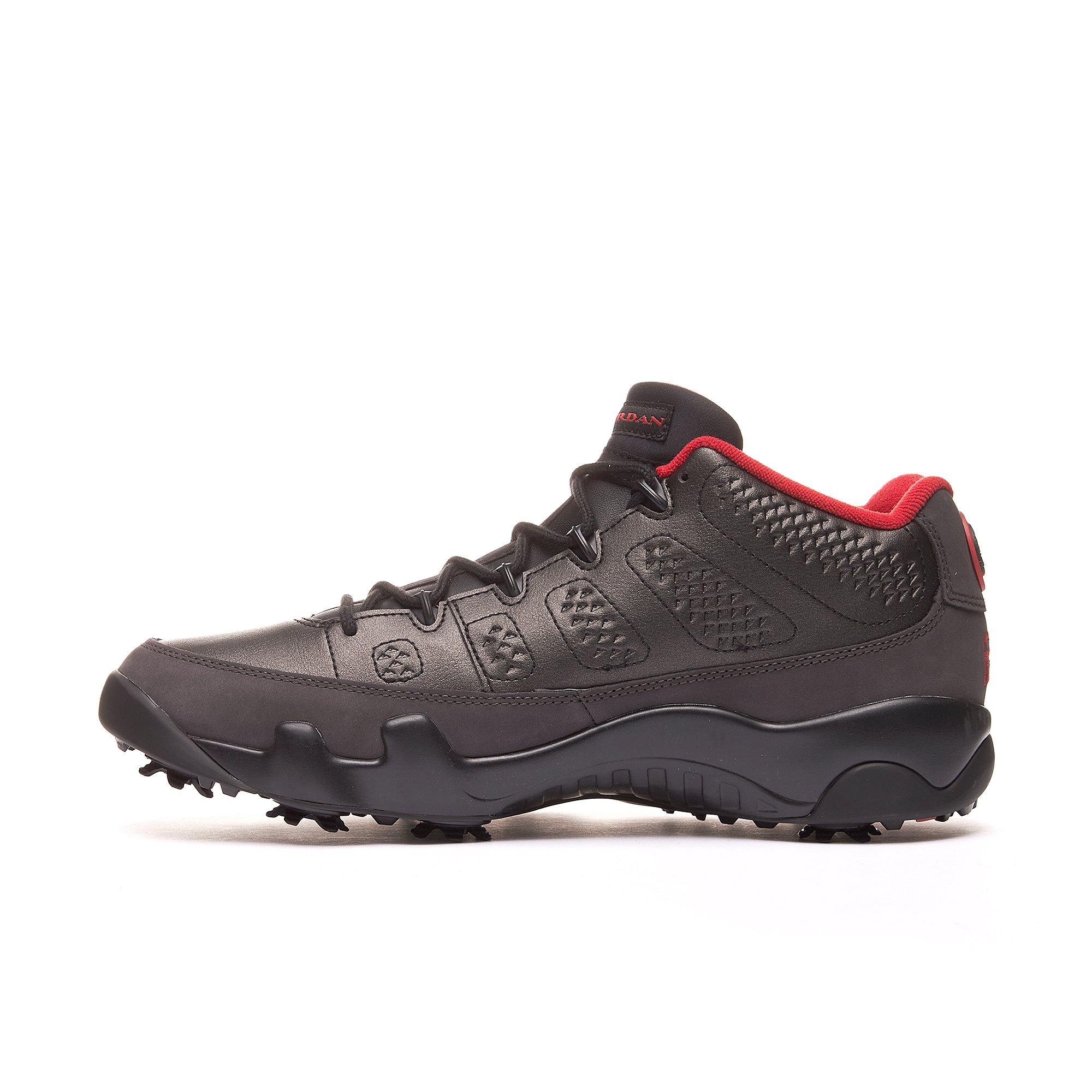 Air Jordan 9 G Spiked Golf Shoe - Black/Red