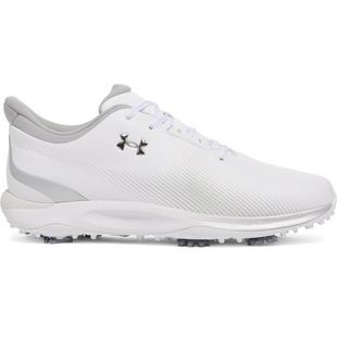Prior Generation - Men's Drive Fade Spiked Golf Shoe - White UNDER ARMOUR