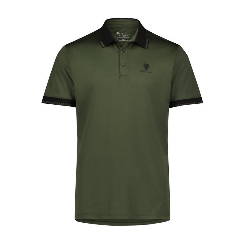 Men's Checker Rib Tech Pique Short Sleeve Shirt
