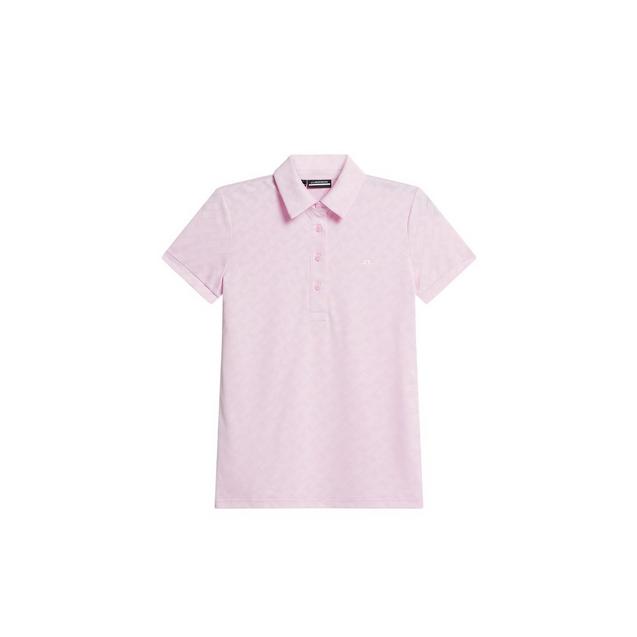 Women's Alaya Jacquard Short Sleeve Polo J LINDEBERG