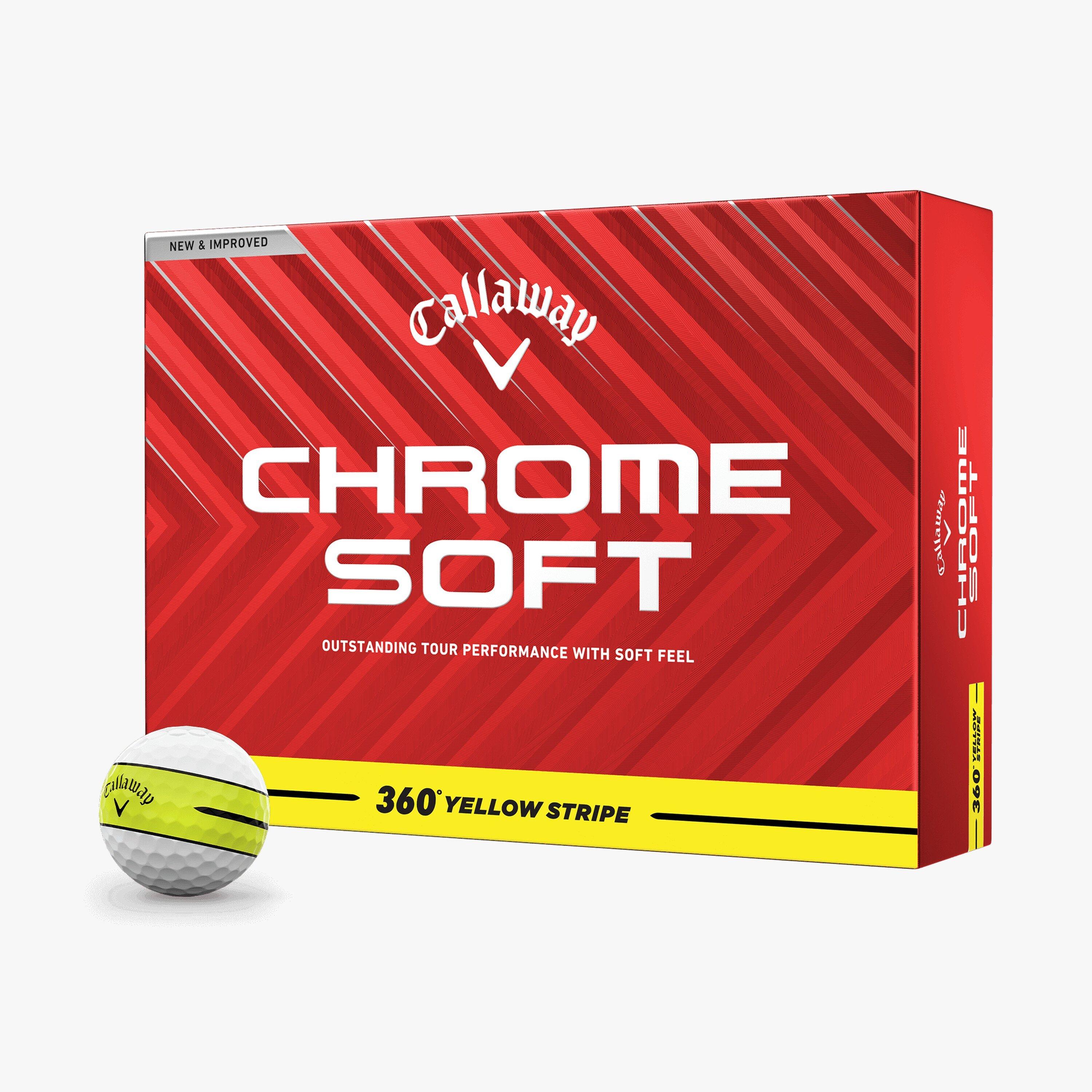 Chrome Soft Golf Balls - 360 Stripe