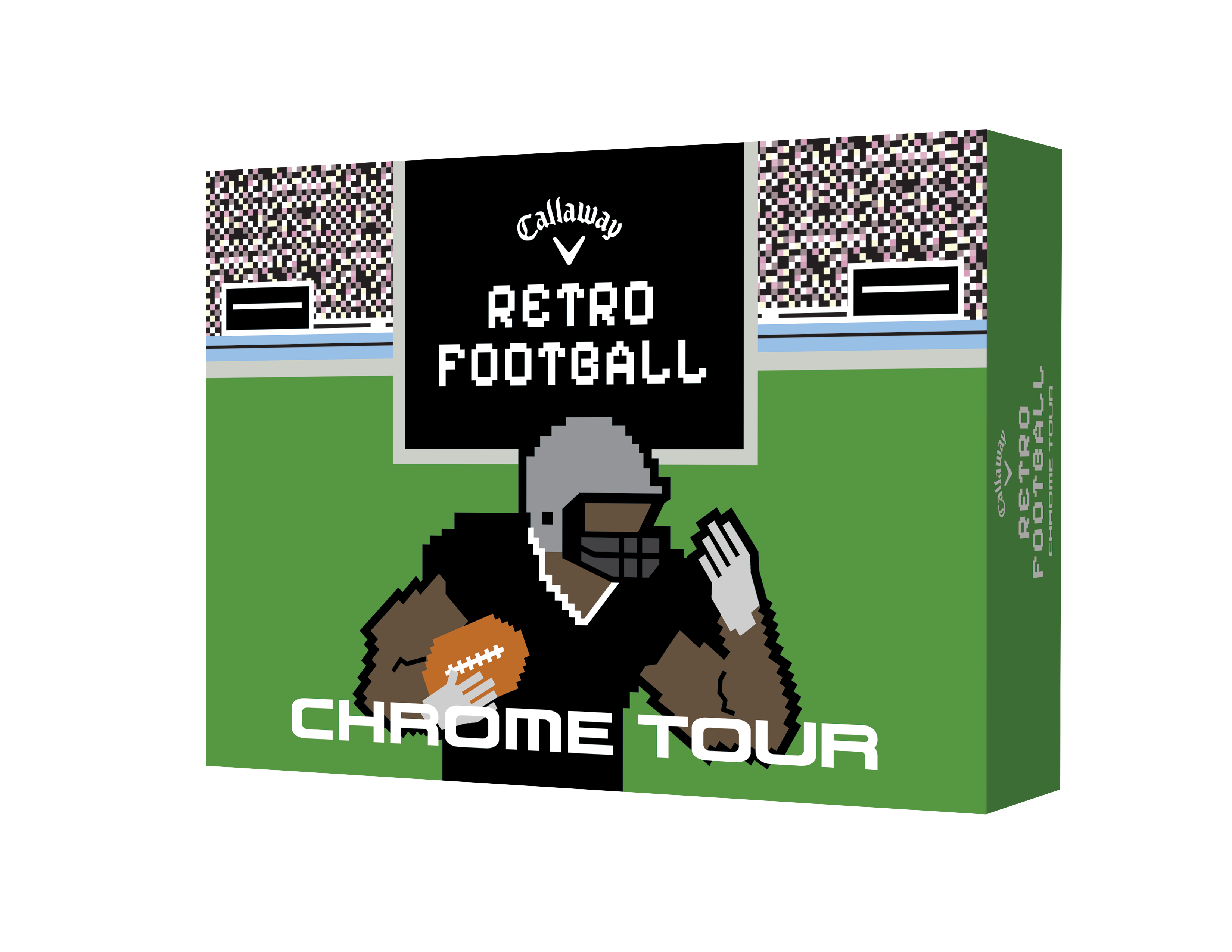 Limited Edition - Chrome Tour Golf Balls - Retro Football