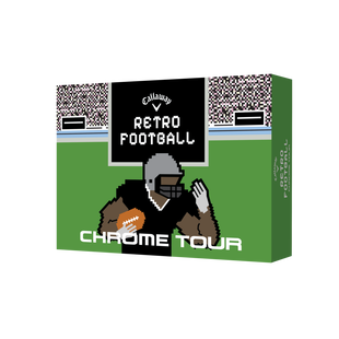 Limited Edition - Chrome Tour Golf Balls - Retro Football CALLAWAY
