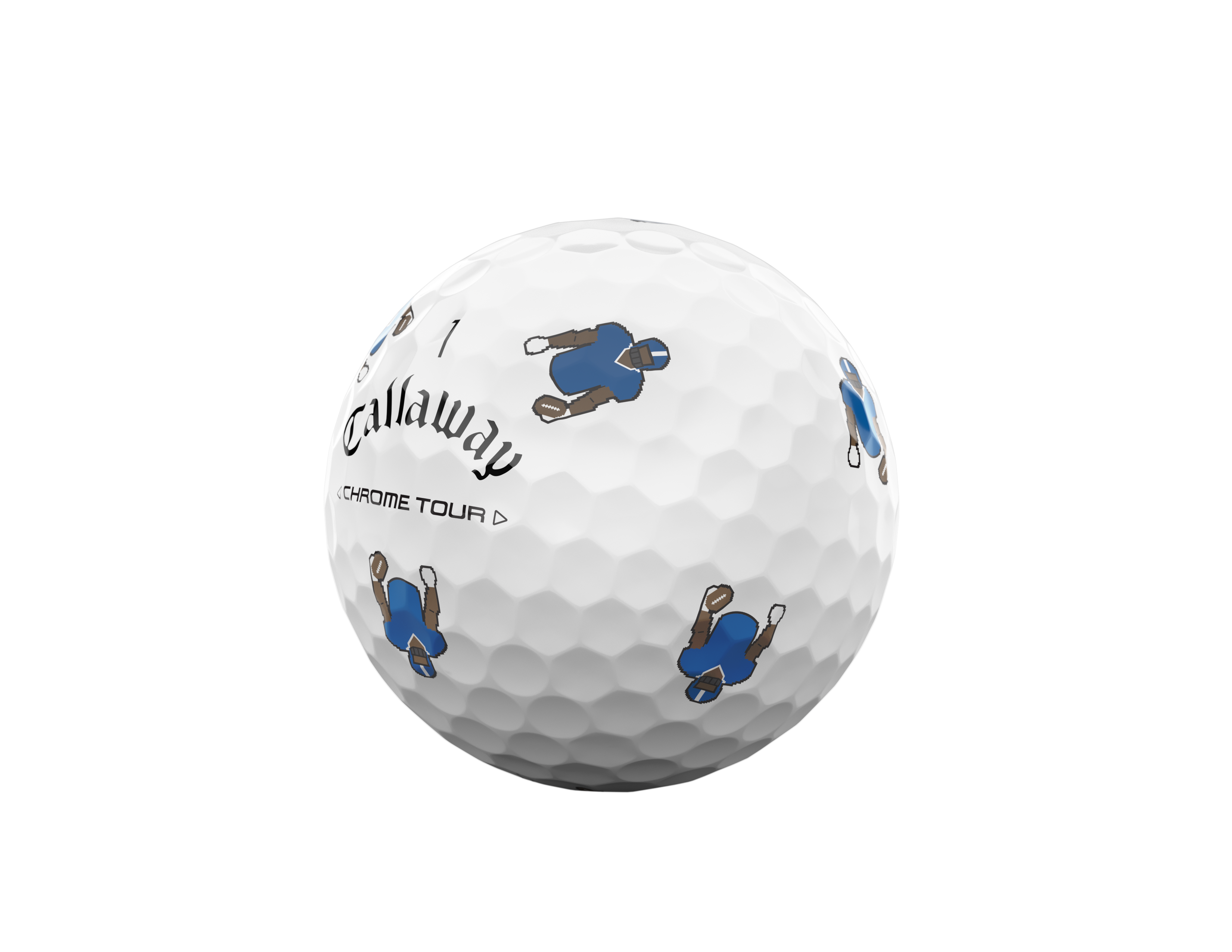 Limited Edition - Chrome Tour Golf Balls - Retro Football