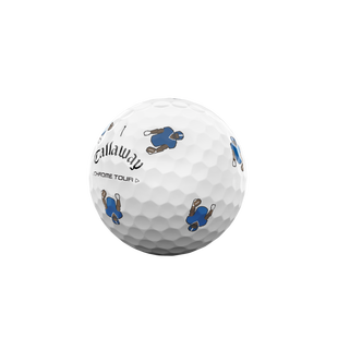 Limited Edition - Chrome Tour Golf Balls - Retro Football CALLAWAY