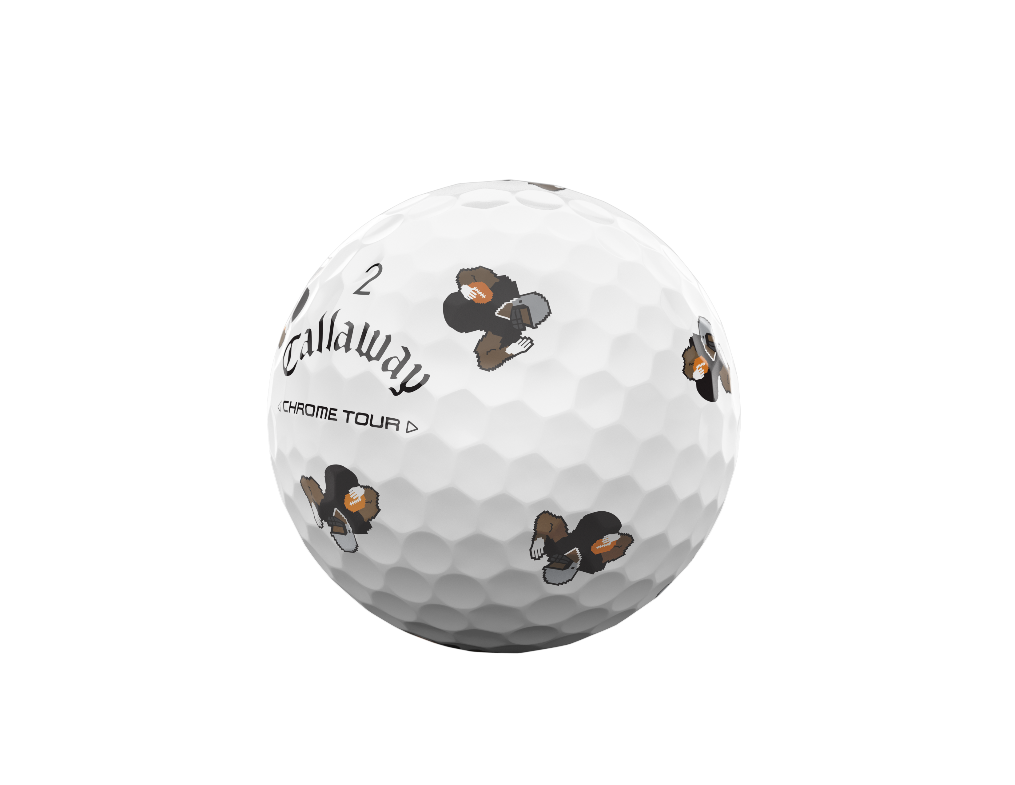 Limited Edition - Chrome Tour Golf Balls - Retro Football