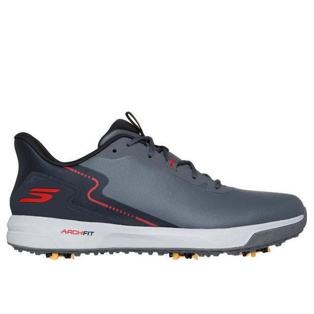 Men's Go Golf Elite Vortex Rival Spiked Golf Shoe - Grey/Red SKECHERS
