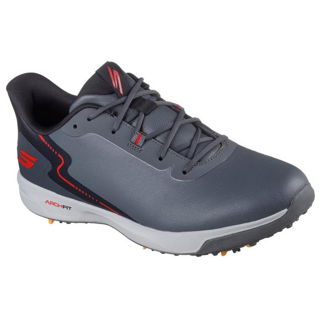 Men's Go Golf Elite Vortex Rival Spiked Golf Shoe - Grey/Red