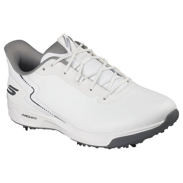 BULL369 Men's Go Golf Elite Vortex Rival Spiked Golf Shoe - White