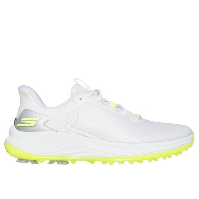 Chaussures Go Golf Blade GF Slip'In sans crampons pour hommes - Blanc/jaune SKECHERS