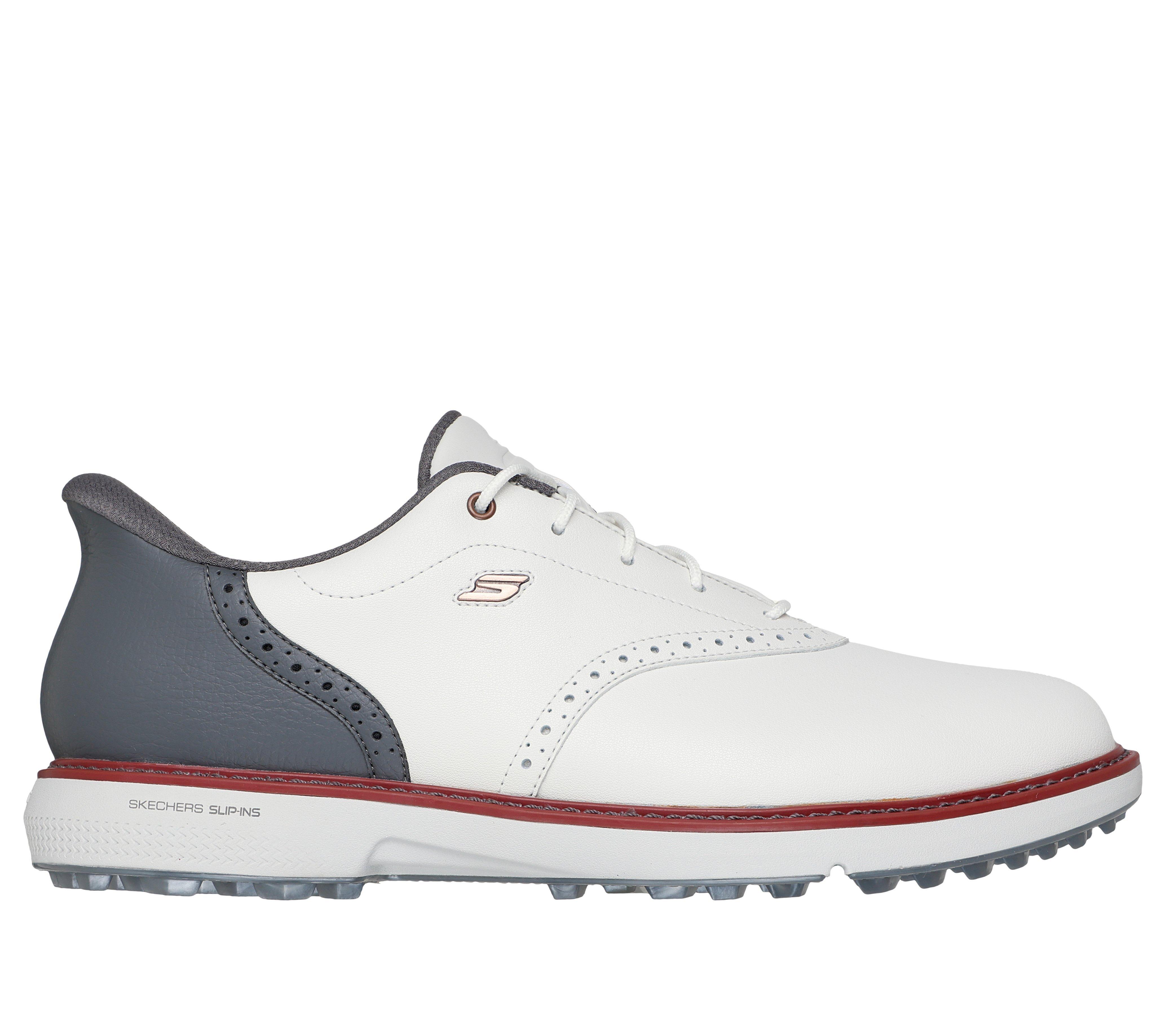 Men's Go Golf Prestige SL Spikeless Golf Shoe - White/Grey