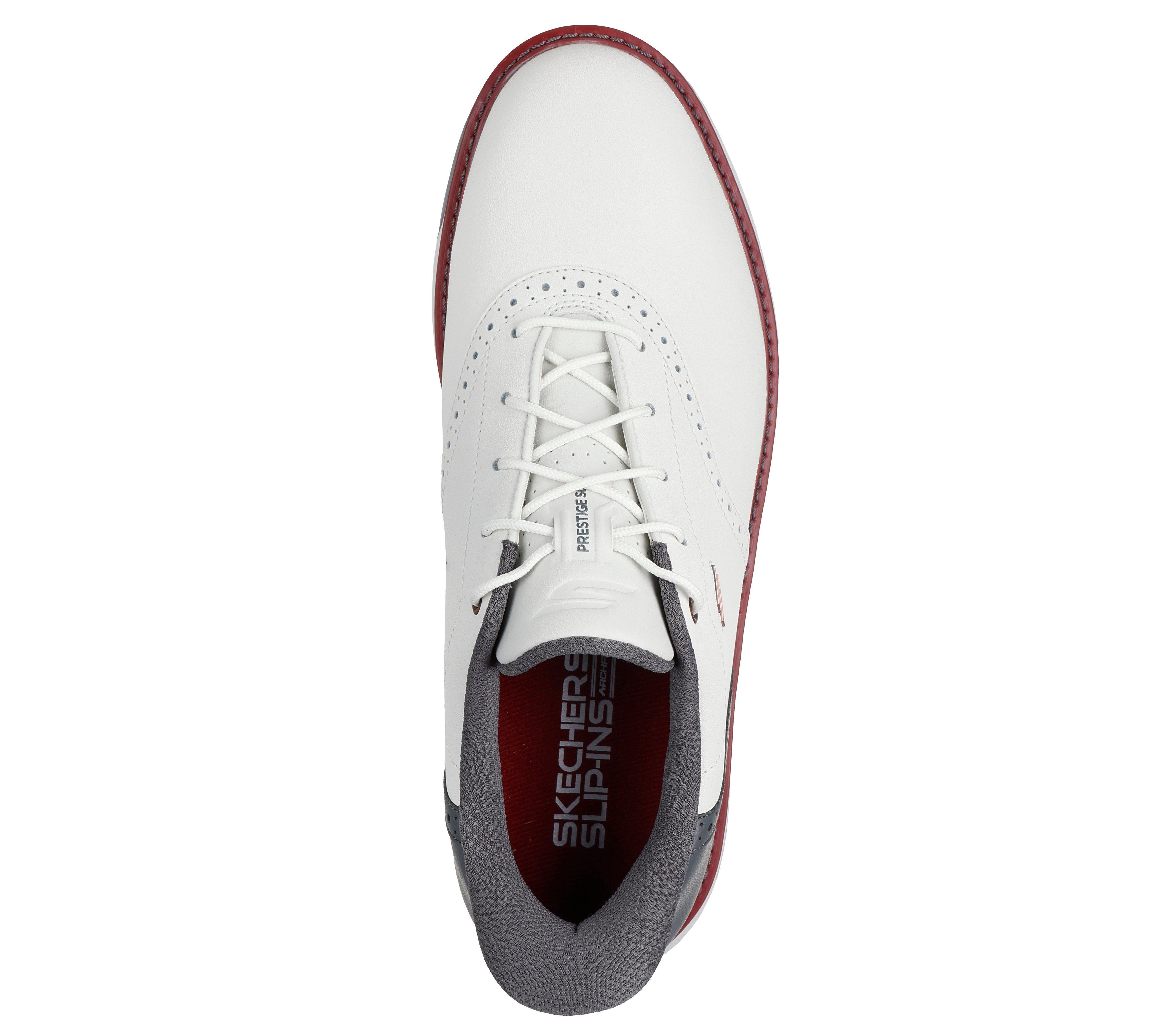Men's Go Golf Prestige SL Spikeless Golf Shoe - White/Grey
