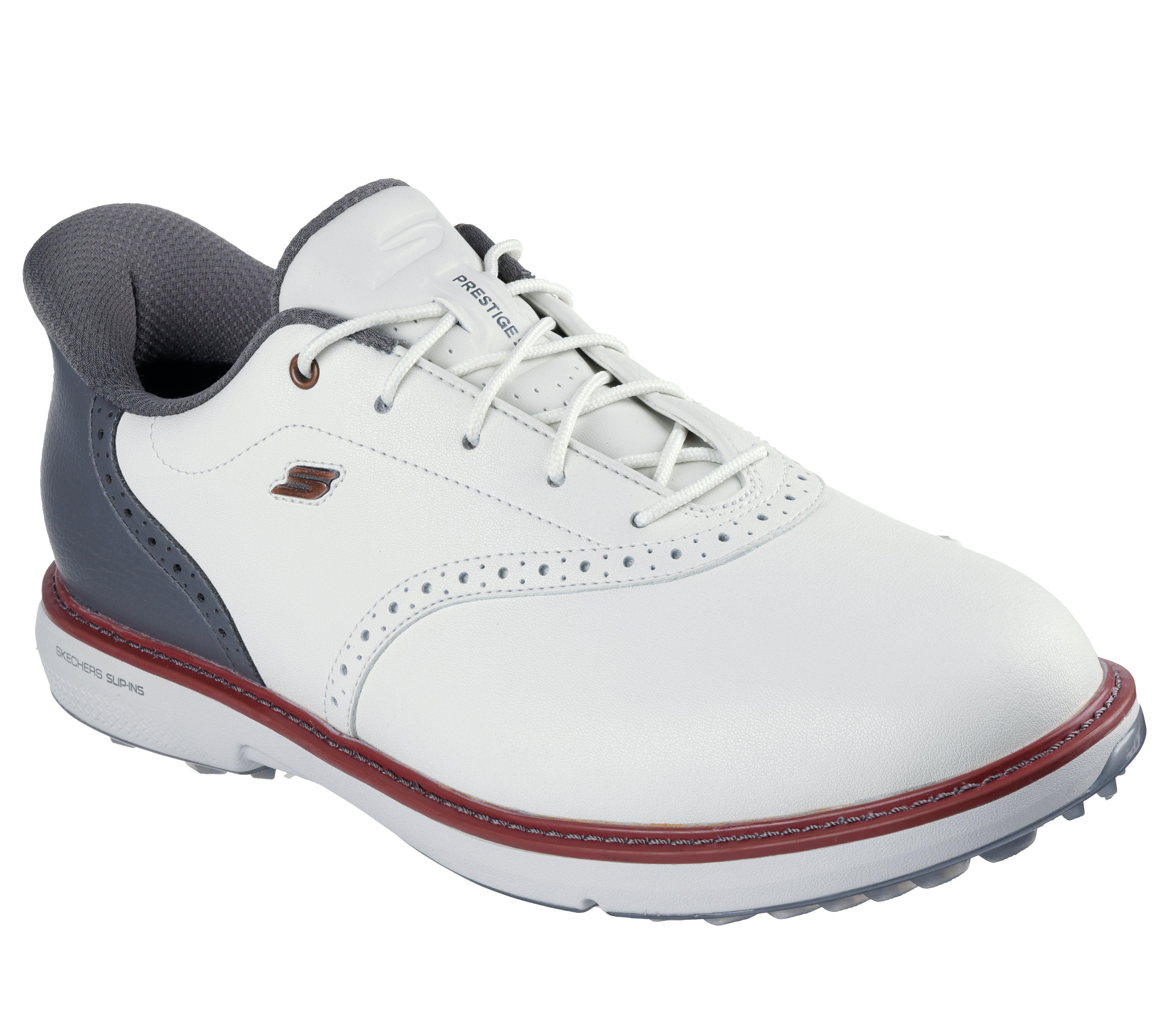 Men's Go Golf Prestige SL Spikeless Golf Shoe - White/Grey