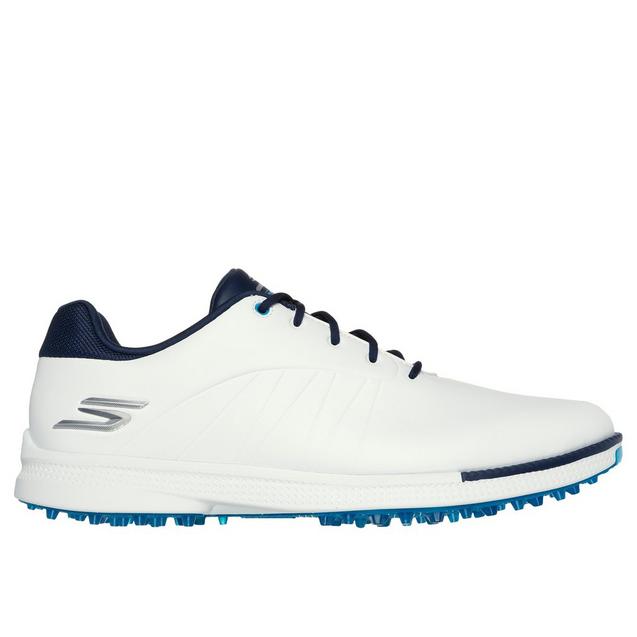 Men's Go Golf Tempo GF Spikeless Golf Shoe - White/Navy SKECHERS