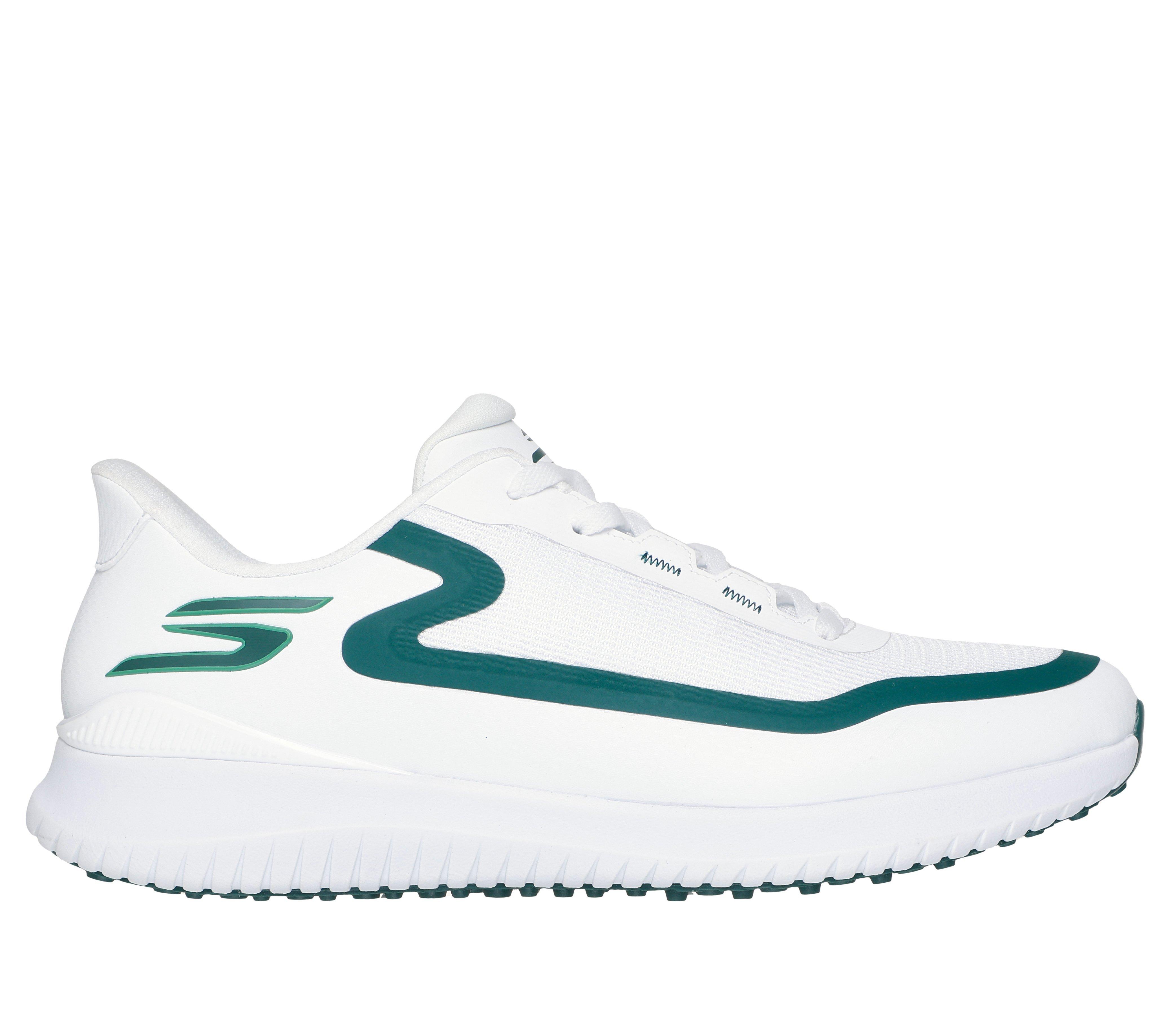 Men's Go Golf Flight Slip'In Spikeless Golf Shoe - White/Green