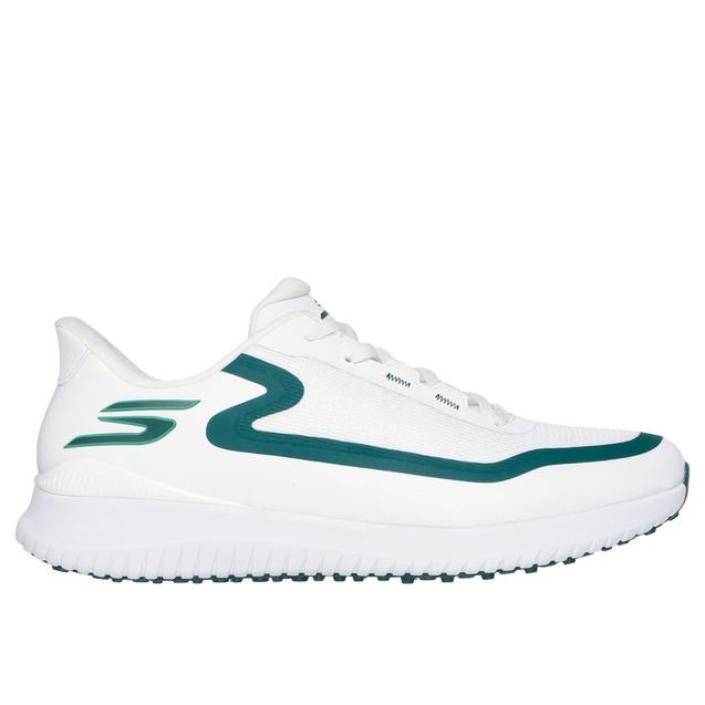 Men's Go Golf Flight Slip'In Spikeless Golf Shoe - White/Green SKECHERS