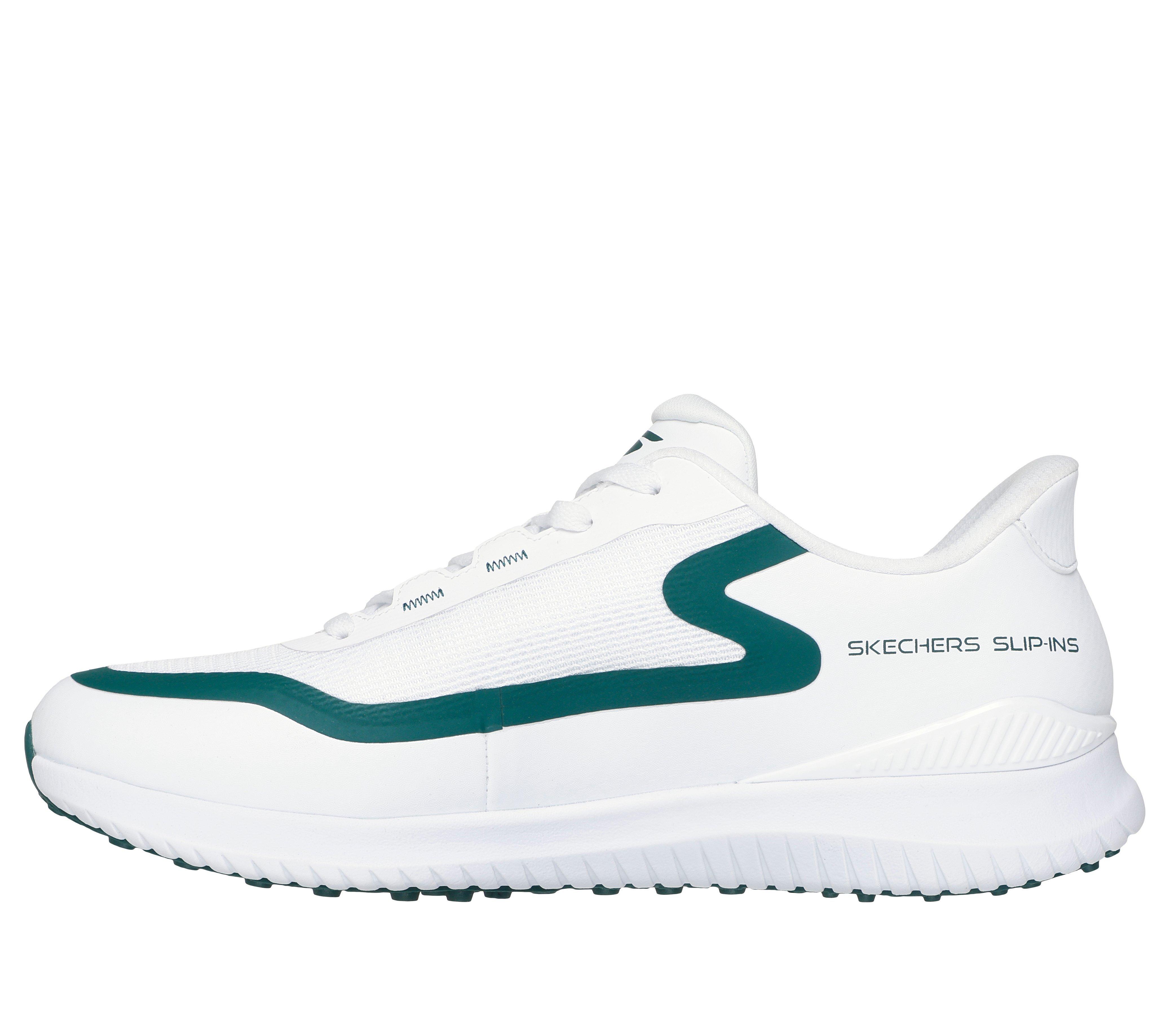 Men's Go Golf Flight Slip'In Spikeless Golf Shoe - White/Green