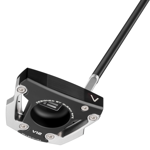 V-Series V12 Black Inline Short Slant Mallet Putter EVNROLL