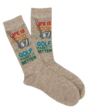 Men's Life is Good Crew Sock