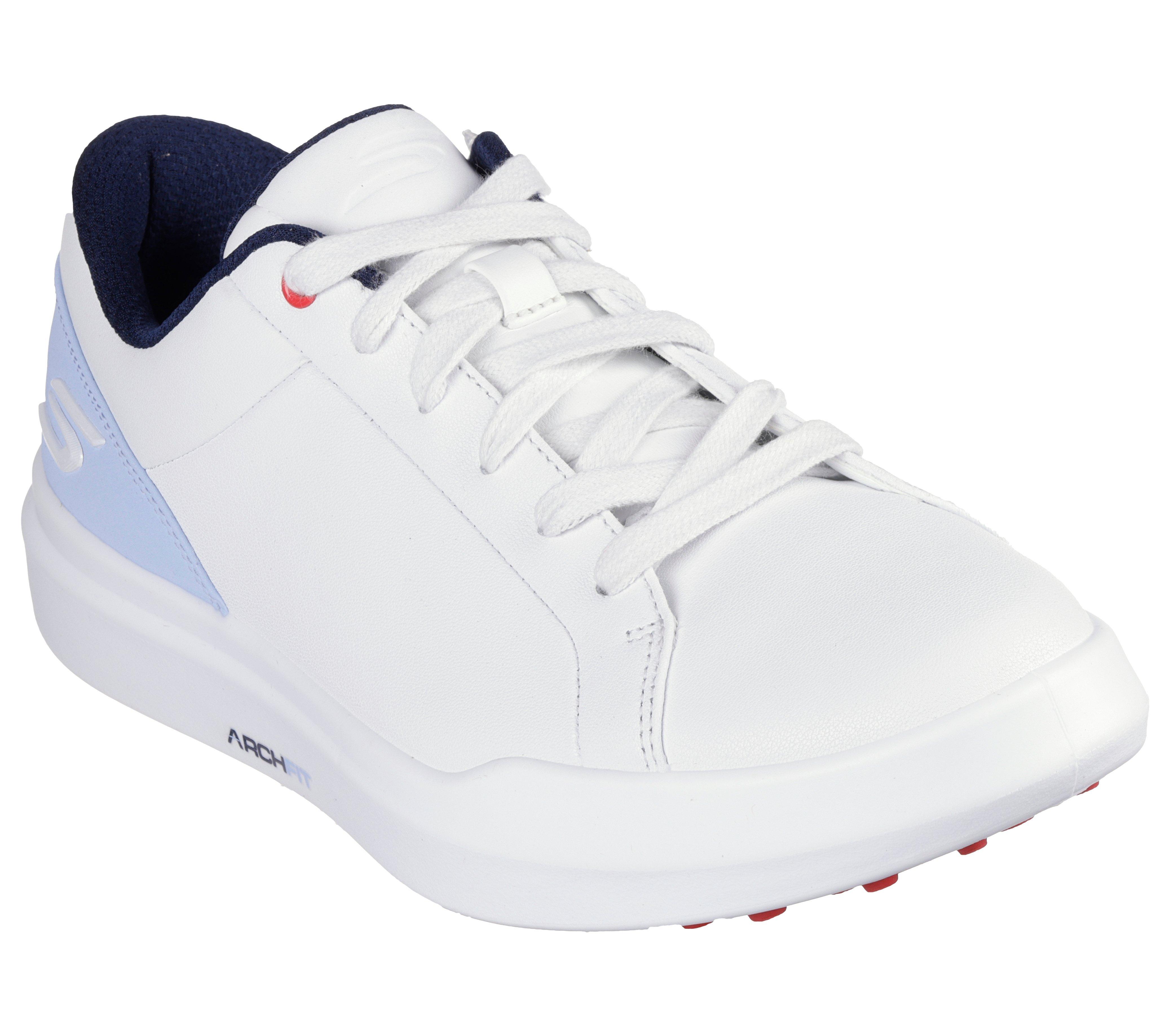 Women's Go Golf Drive 6 Spikeless Shoe - White/Light Blue