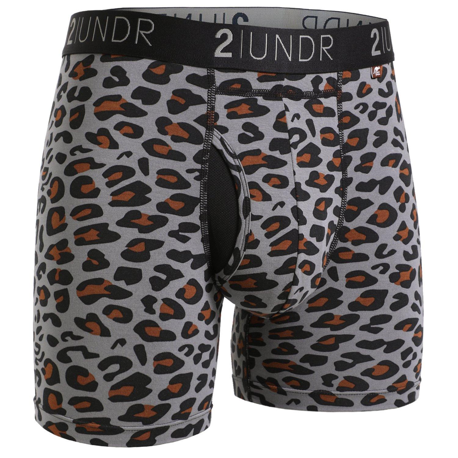 Men's Swing Shift Boxer Brief- Leopard