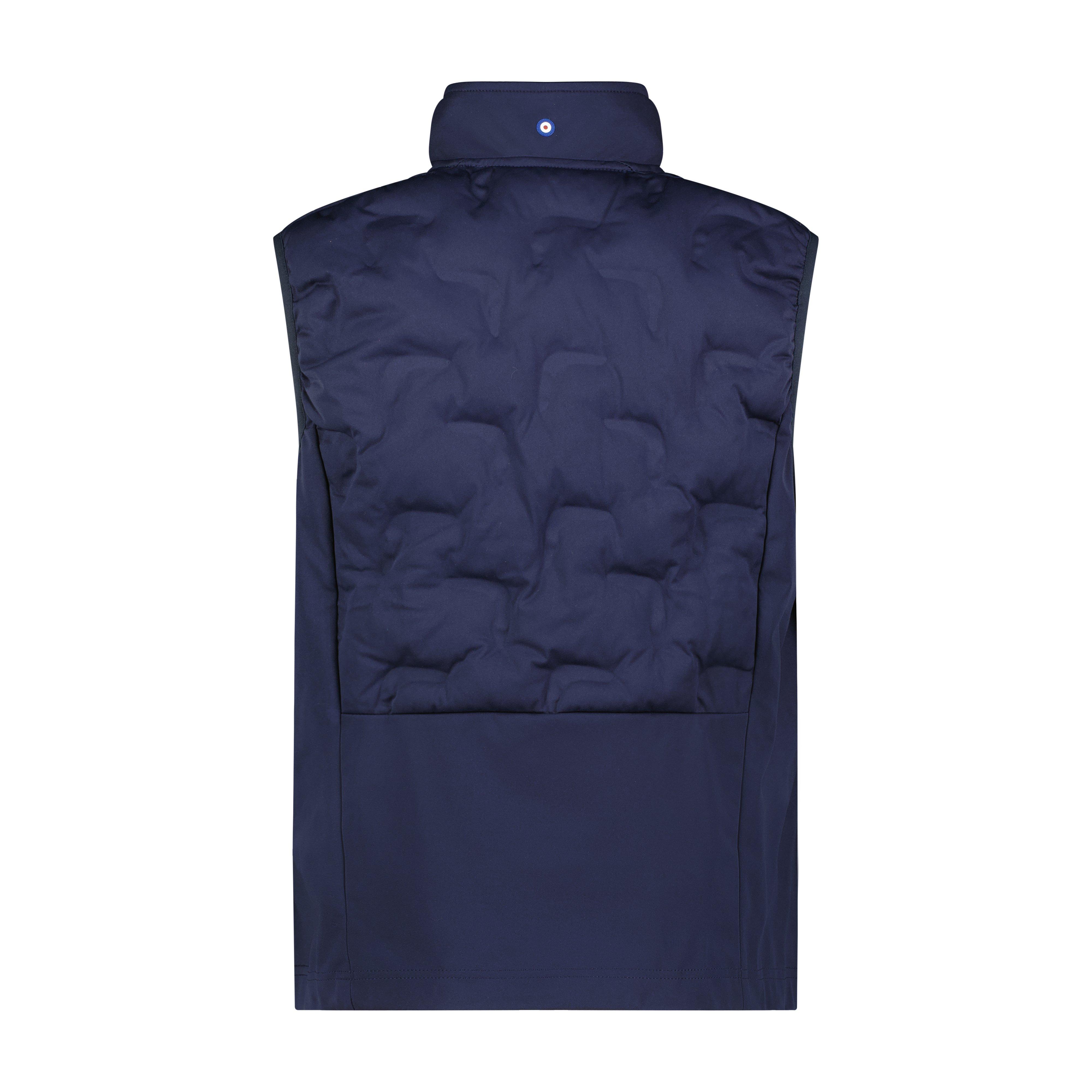 Men's Mix Media Quilted Panel Vest