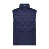 Men's Mix Media Quilted Panel Vest