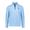 LT BLUE | Chandail à glissière 1/4 en piqué de couleur unie pour hommes