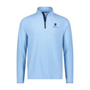 Chandail à glissière 1/4 en piqué de couleur unie pour hommes BEN SHERMAN