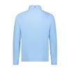Chandail à glissière 1/4 en piqué de couleur unie pour hommes