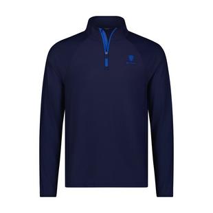 Men's Solid Pique 1/4 Zip Pullover BEN SHERMAN