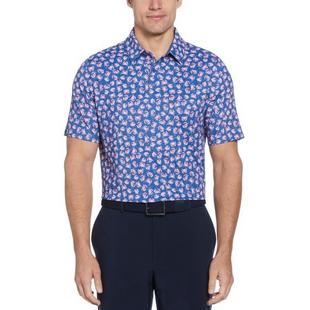 Men's Crab Novelty Print Short Sleeve Polo CALLAWAY