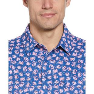 Men's Crab Novelty Print Short Sleeve Polo CALLAWAY